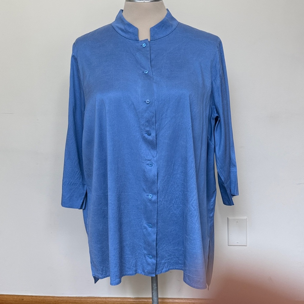 Eileen Fisher Sky Blue Top #104